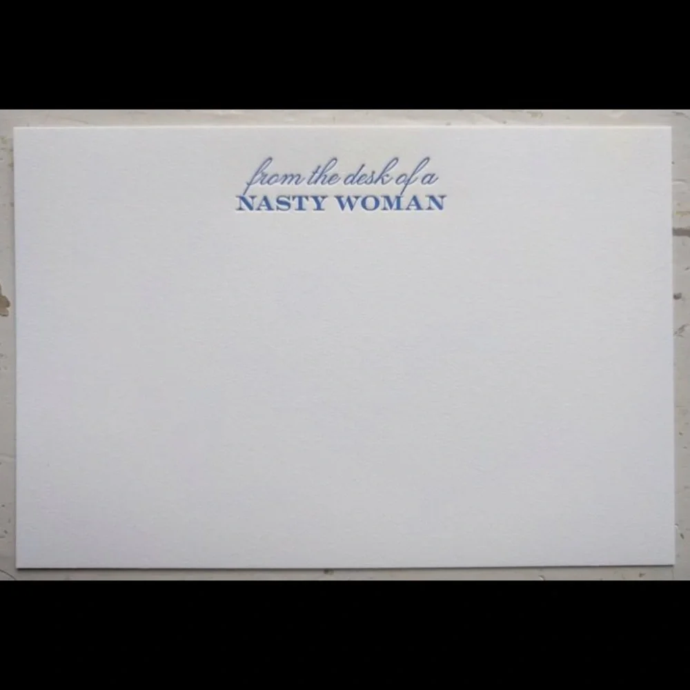 from the desk of a NASTY WOMAN stationery set NEW